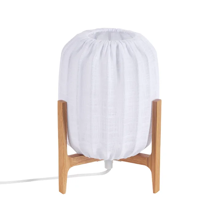 Lampa stołowa Prisma - Oak-White, Mini Ø16x24,3 cm - Watt & Veke