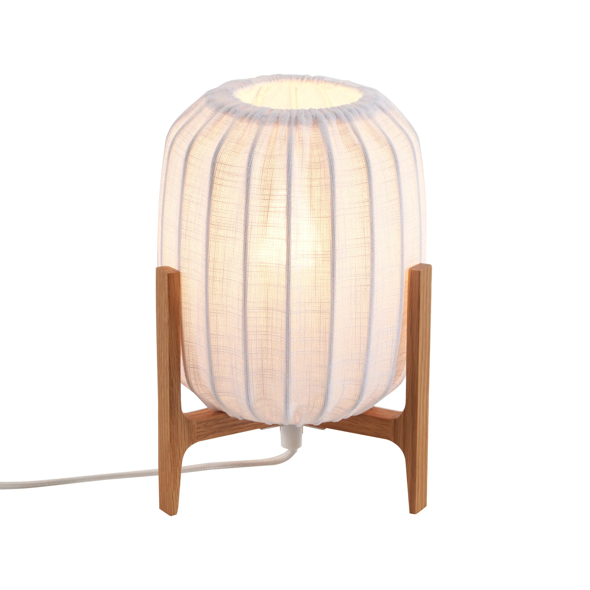 Lampa stołowa Prisma, Oak-White, Mini Ø16x24,3 cm Watt & Veke
