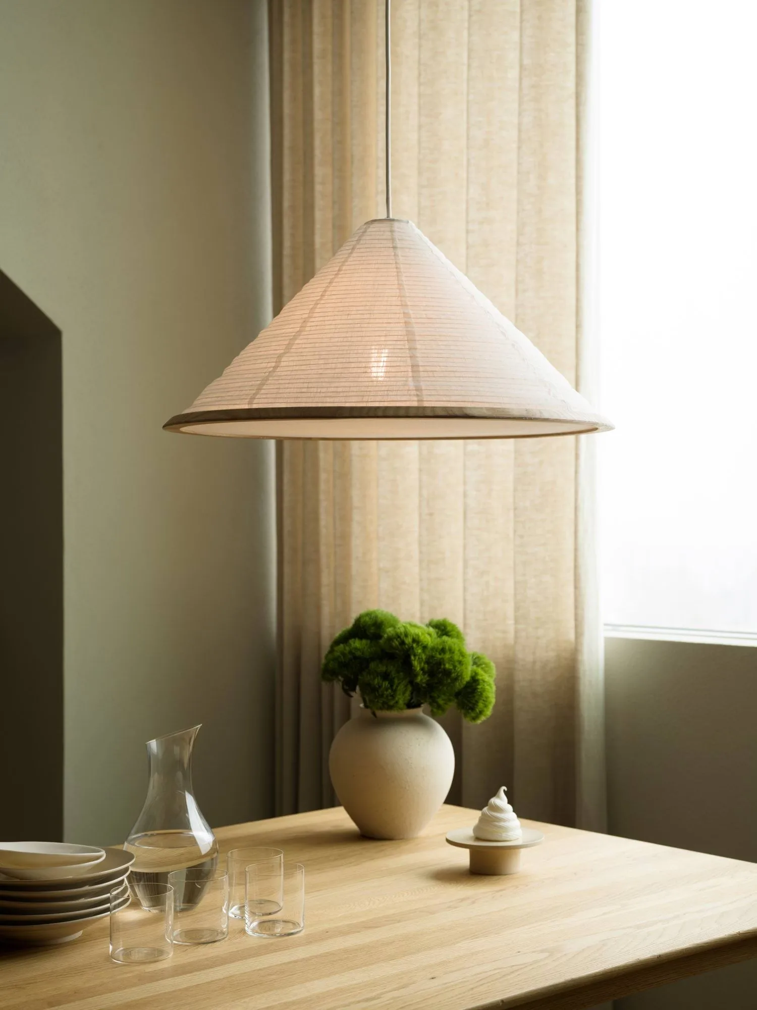 Lampa wisząca Shiro, White, Ø60x29 cm Watt & Veke