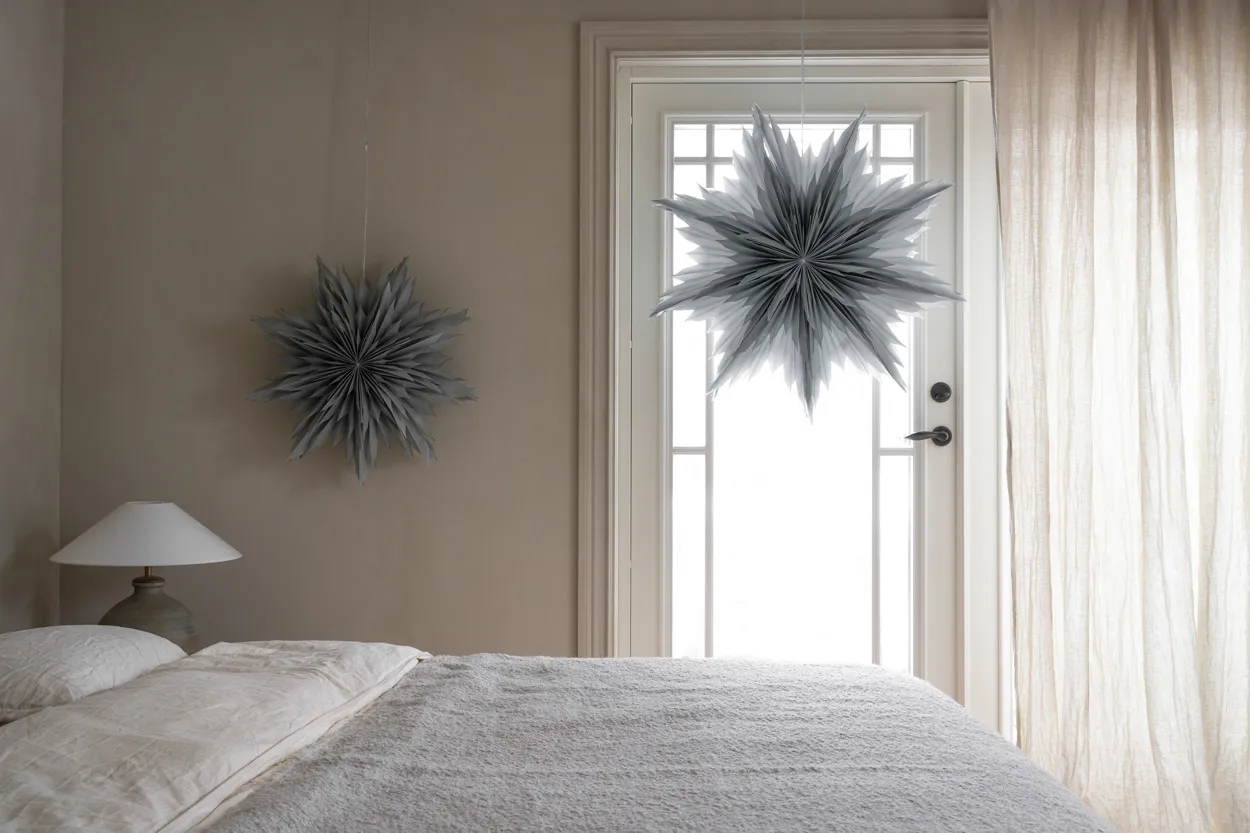 Oslo gwiazda adwentowa Ø80 cm opakowanie 2 sztuk - Szary Watt & Veke