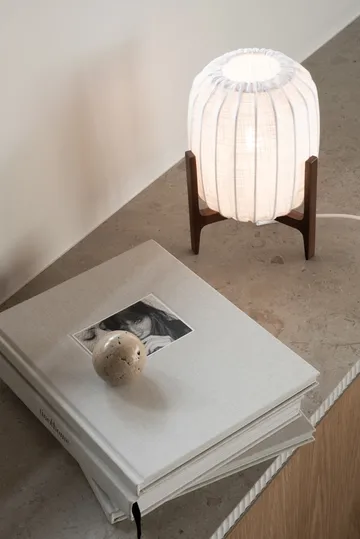 Prisma lampa stołowa - Dark ash-White, Mini Ø16x24,3 cm - Watt & Veke