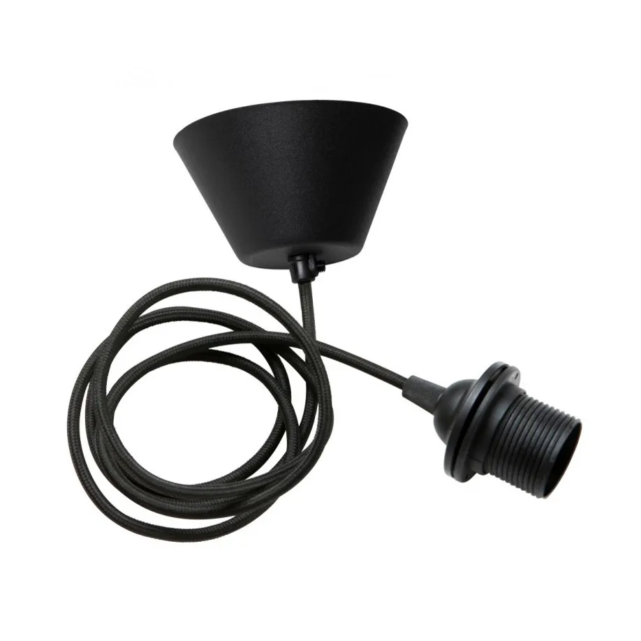 Przewód do lampy w oplocie tekstylnym Watt & Veke , Czarny Watt & Veke