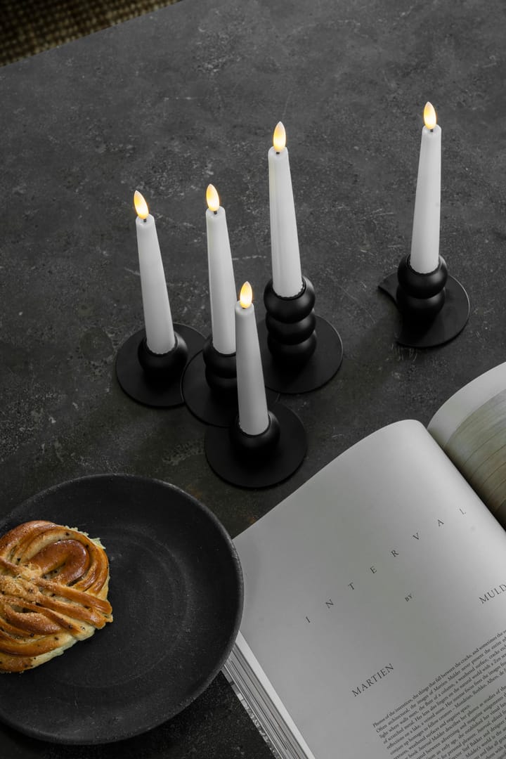 Świecznik łączony Lykke + 5 świec LED, Black Watt & Veke