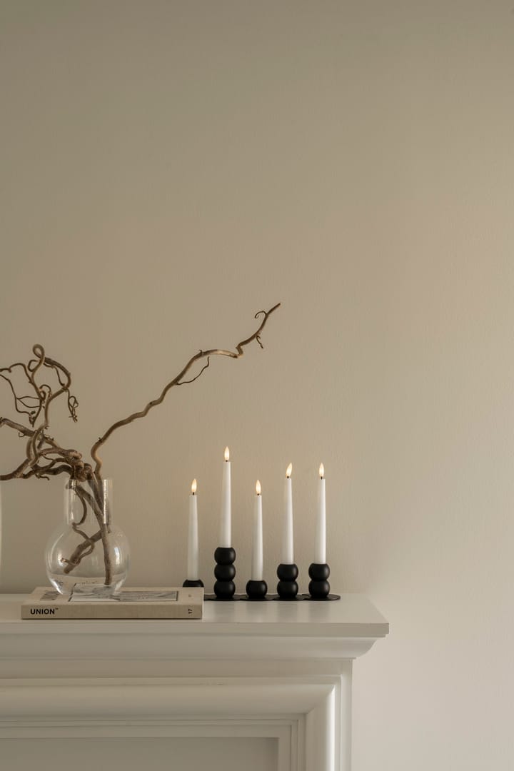 Świecznik łączony Lykke + 5 świec LED, Black Watt & Veke