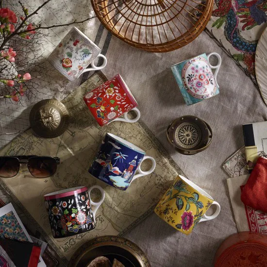 Kubek Wonderlust duży, żółty tonquin Wedgwood