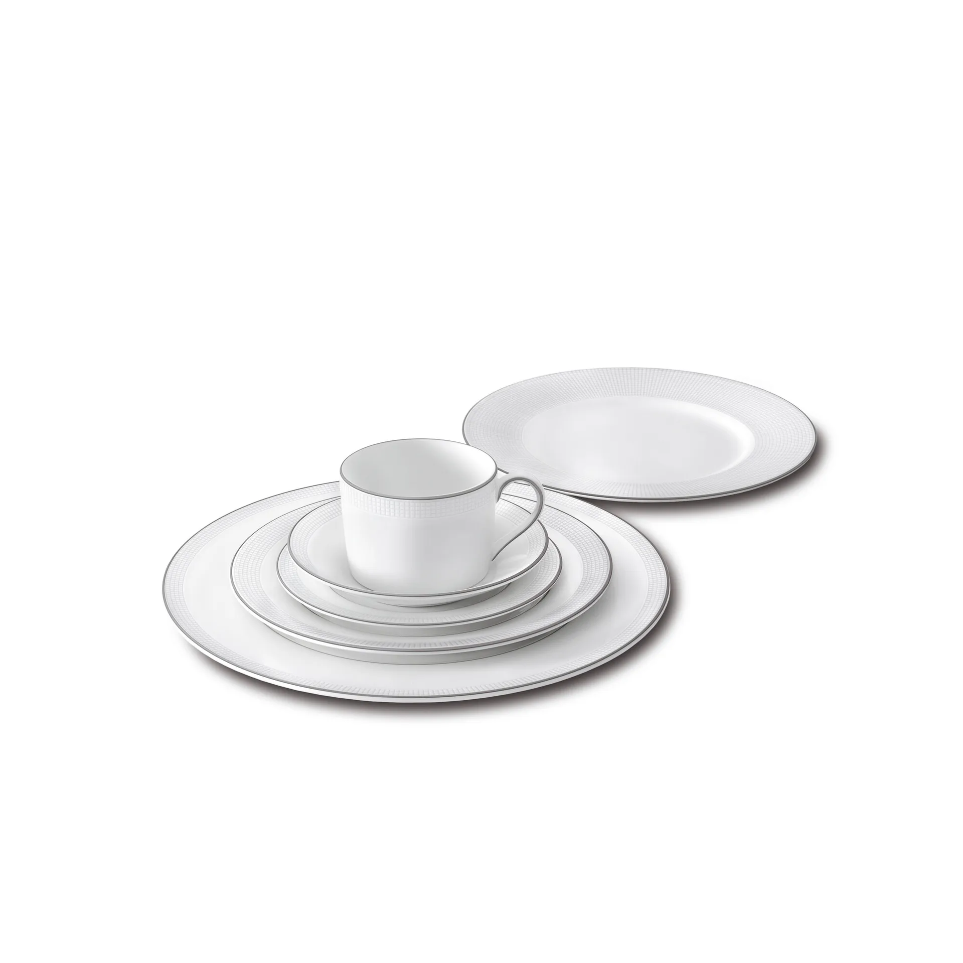 Spodek do espresso Vera Wang Blanc Sur Blanc, Ø12,5 cm
 Wedgwood