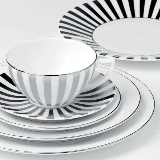 Talerz w paski Platinum, Ø 23 cm Wedgwood