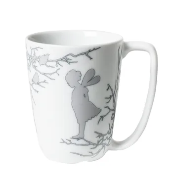 Alv kubek 300 ml - biało-srebrny - Wik & Walsøe