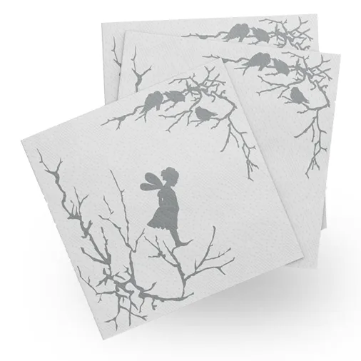 Alv serwetki papierowe 20-pak, Biało-szary Wik & Walsøe