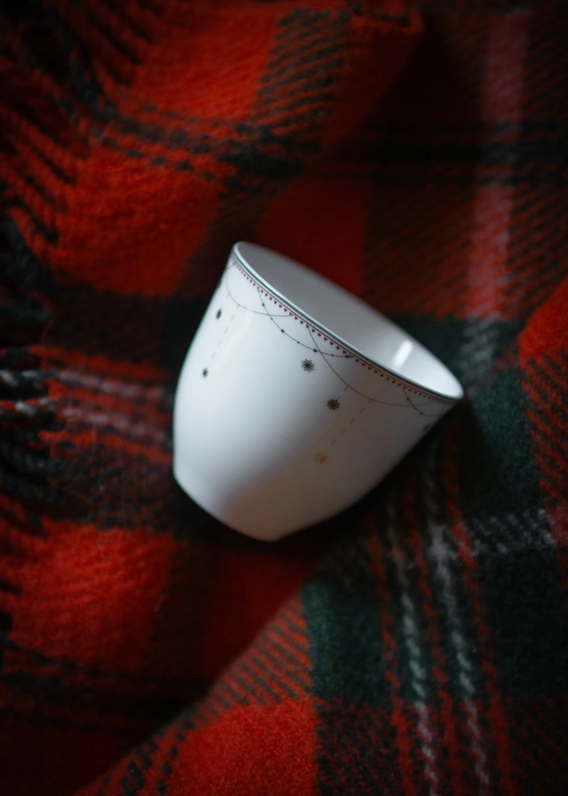 Julemorgen Girlander kubek 2‑pak 200 ml, Białe Wik & Walsøe