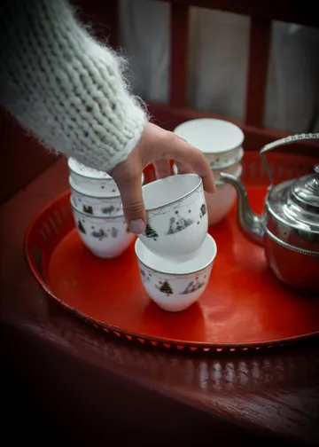 Julemorgen Story kubek 2‑pak 200 ml - Białe - Wik & Walsøe
