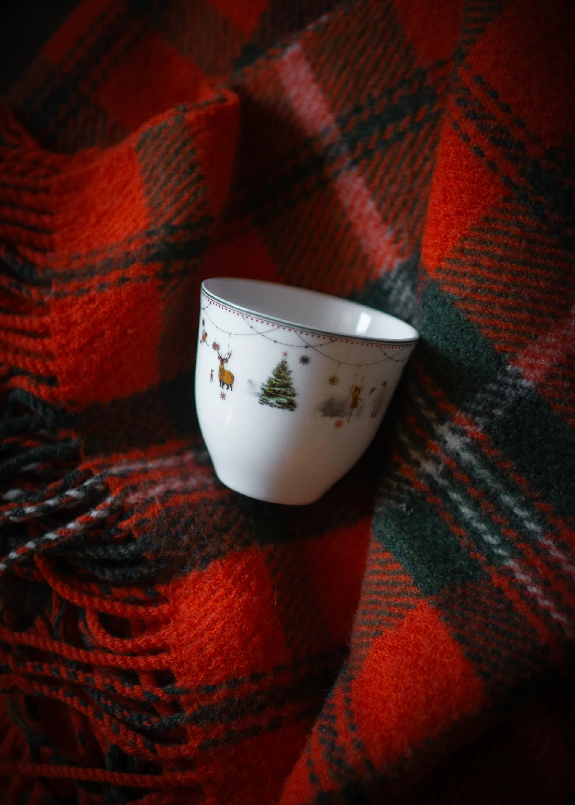 Julemorgen Story kubek 2‑pak 200 ml, Białe Wik & Walsøe