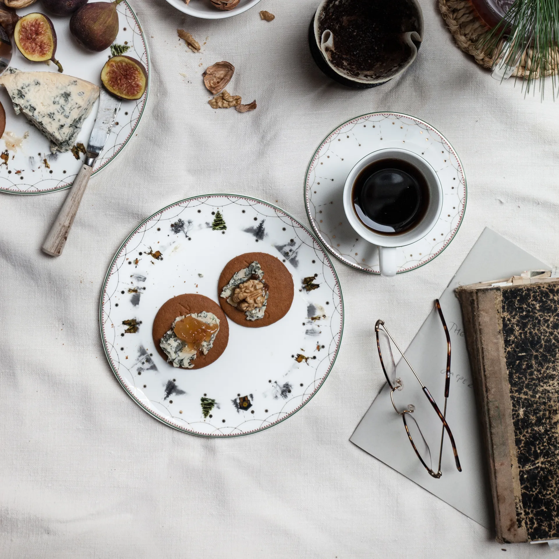 Julemorgen talerz Ø20 cm opakowanie 6 sztuk Wik & Walsøe