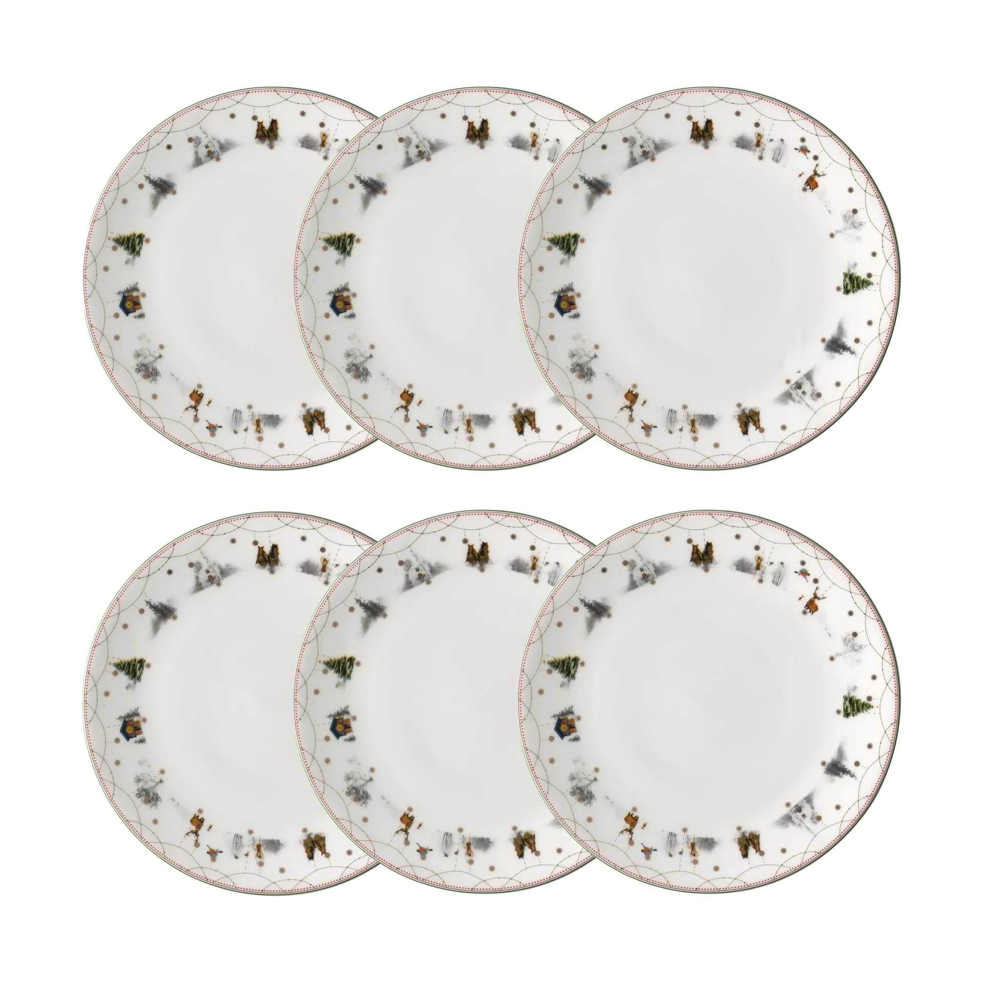 Julemorgen talerz Ø28 cm opakowanie 6 sztuk Wik & Walsøe