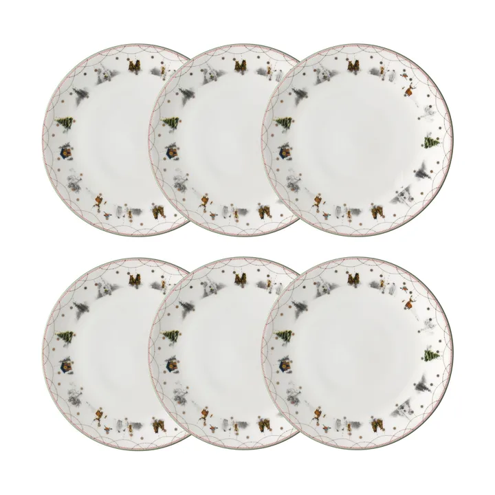 Julemorgen talerz Ø28 cm opakowanie 6 sztuk - undefined - Wik & Walsøe