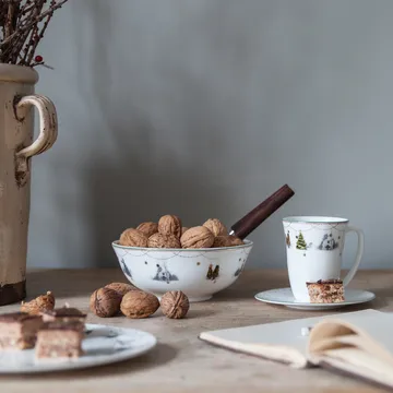 Julemorgen talerzyk do kubka 300 ml - biały - Wik & Walsøe