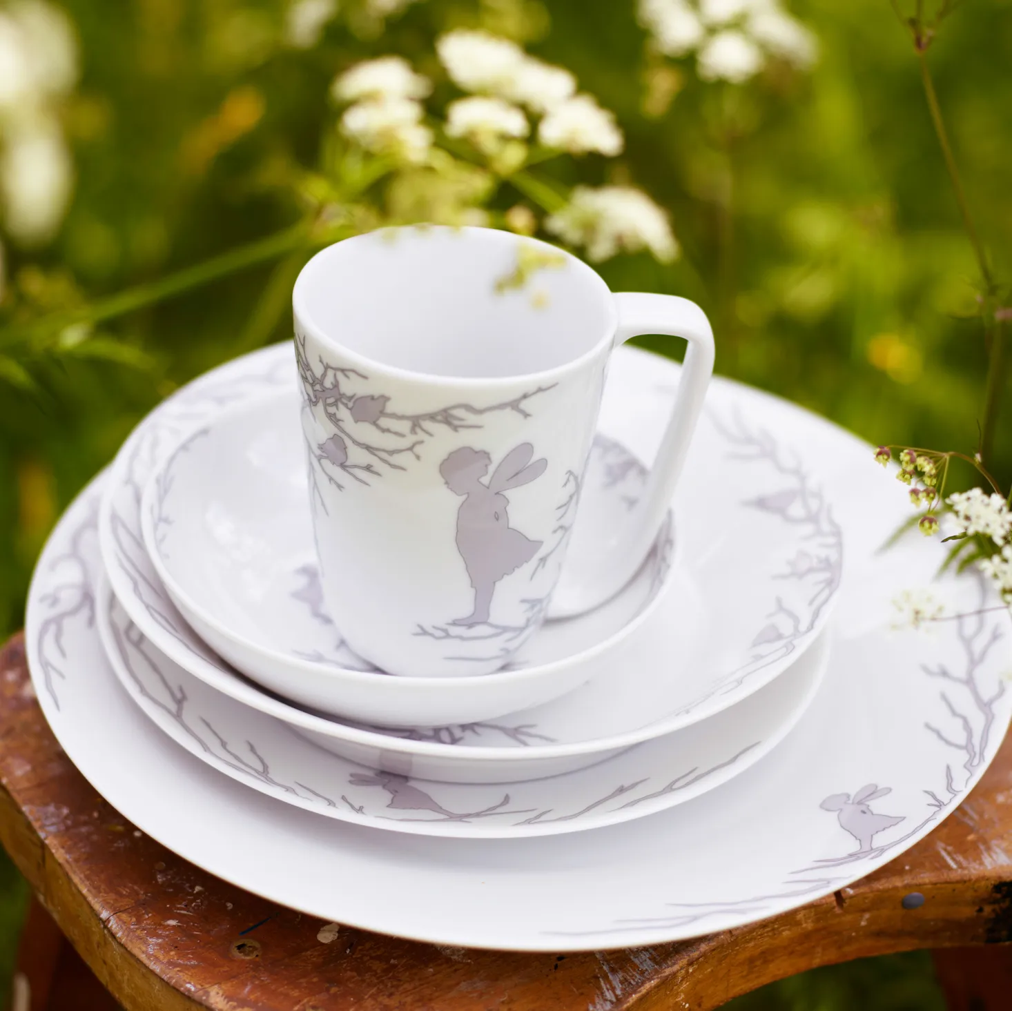 Kubek Alv 30 cl, biało-srebrny Wik & Walsøe