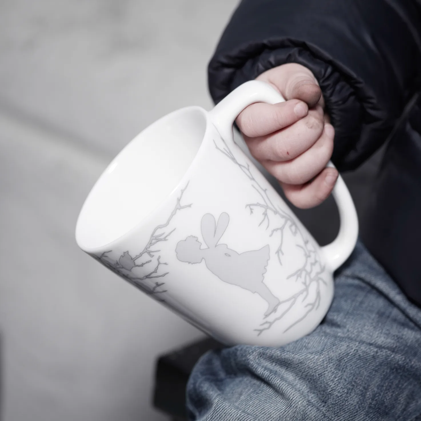 Kubek Alv 30 cl, biało-srebrny Wik & Walsøe