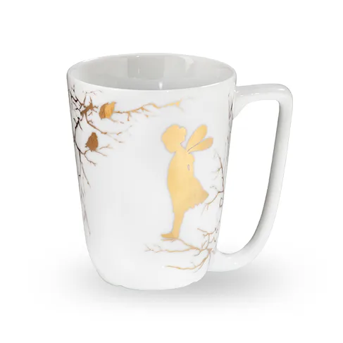 Kubek Alv 30 cl, biało-złoty Wik & Walsøe