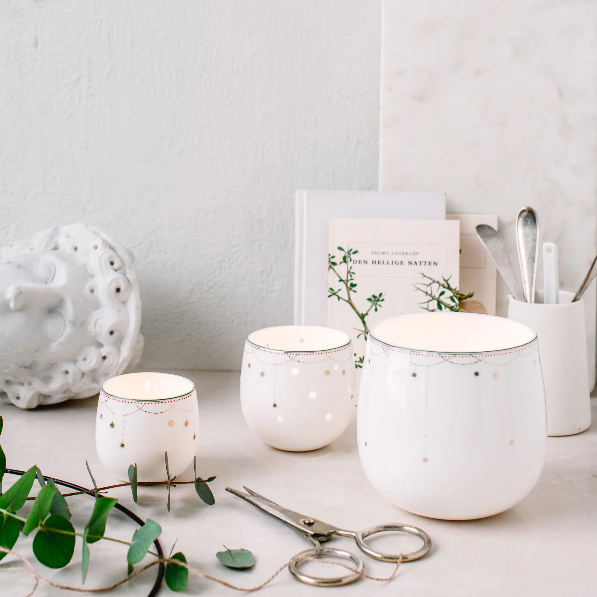 Lampion-miska Julemorgen, 8 cm Wik & Walsøe