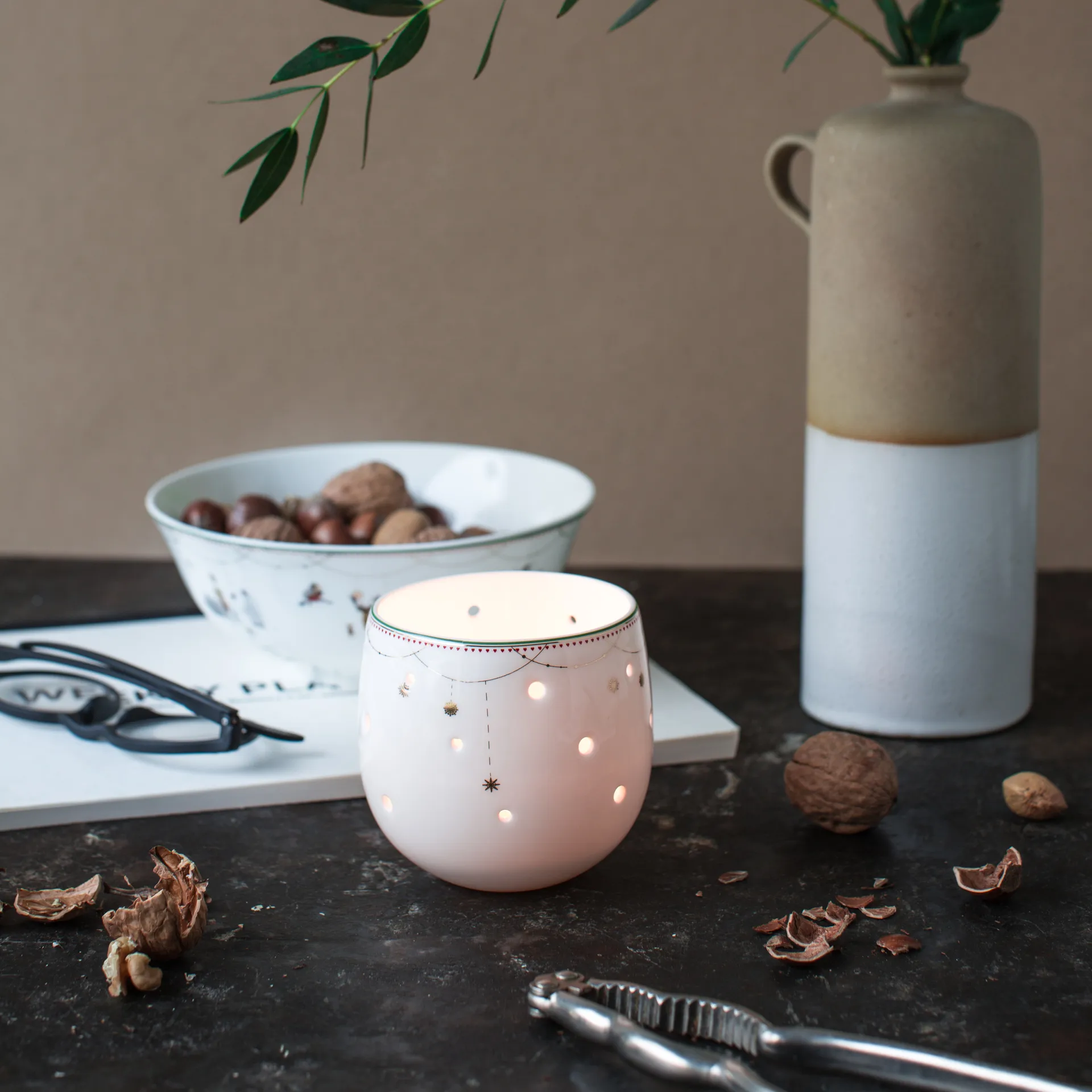 Lampion-miska Julemorgen, 8 cm Wik & Walsøe