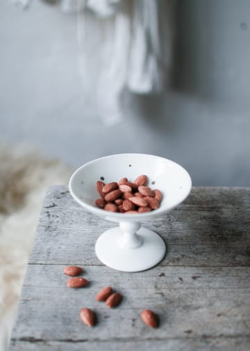 Miska na nóżce Stjernedryss Ø12 cm - Biały - Wik & Walsøe