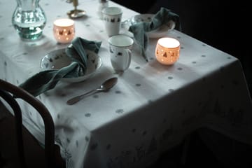 Obrus Julemorgen - Biało-zielony, 140x300 cm - Wik & Walsøe
