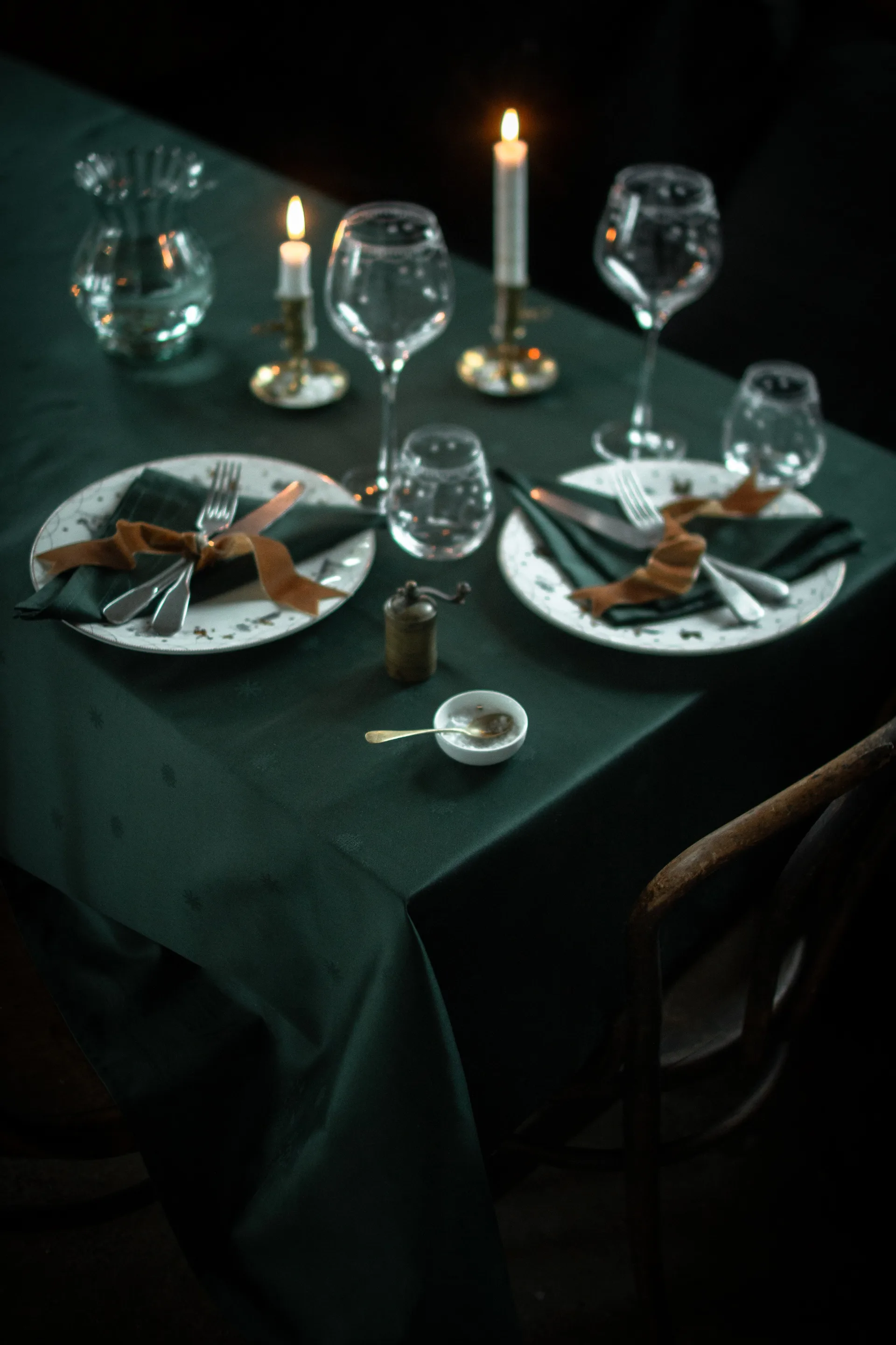 Obrus Julemorgen, Zielony, 140x240 cm Wik & Walsøe