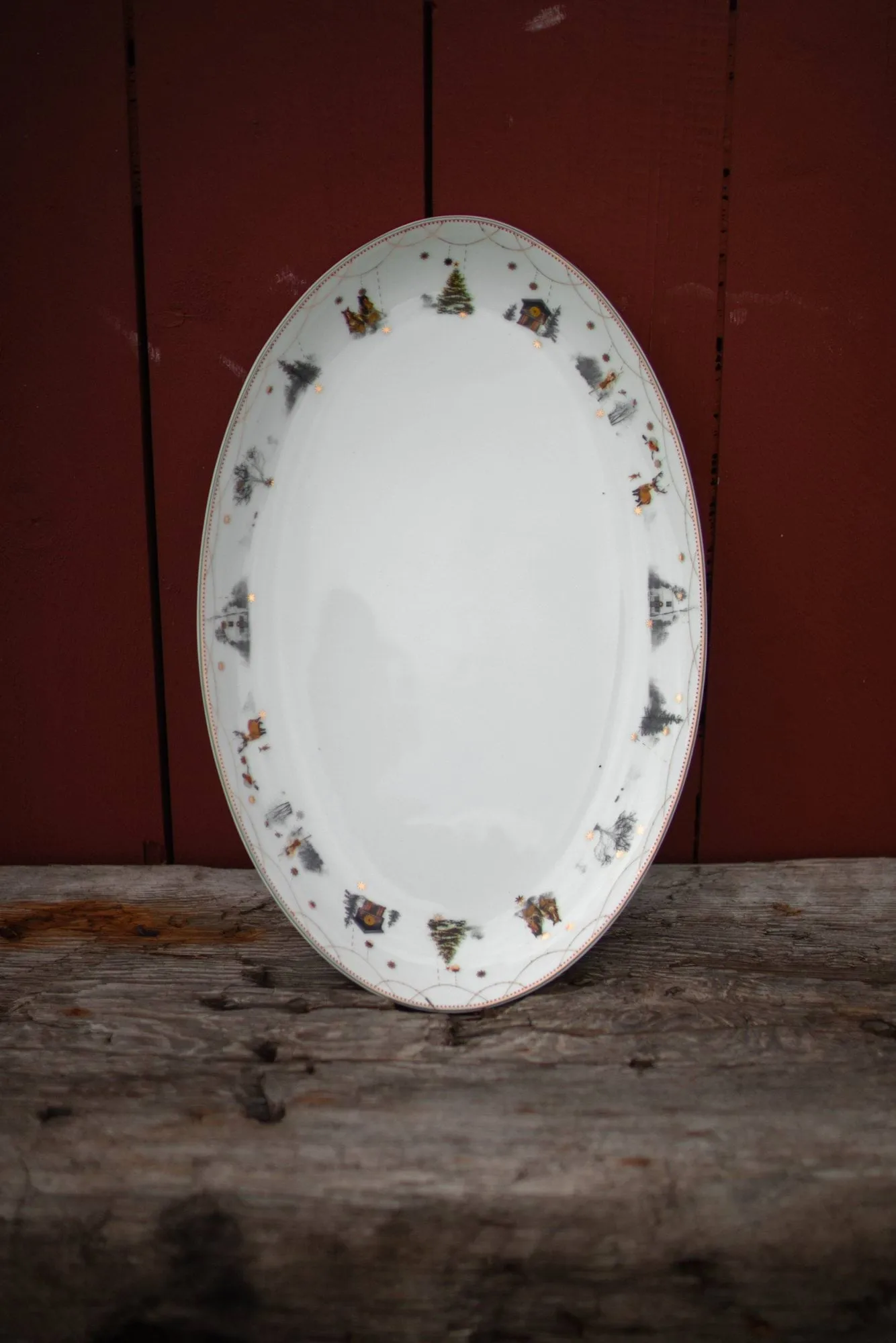 Owalny półmisek Julemorgen Story, 39 cm Wik & Walsøe