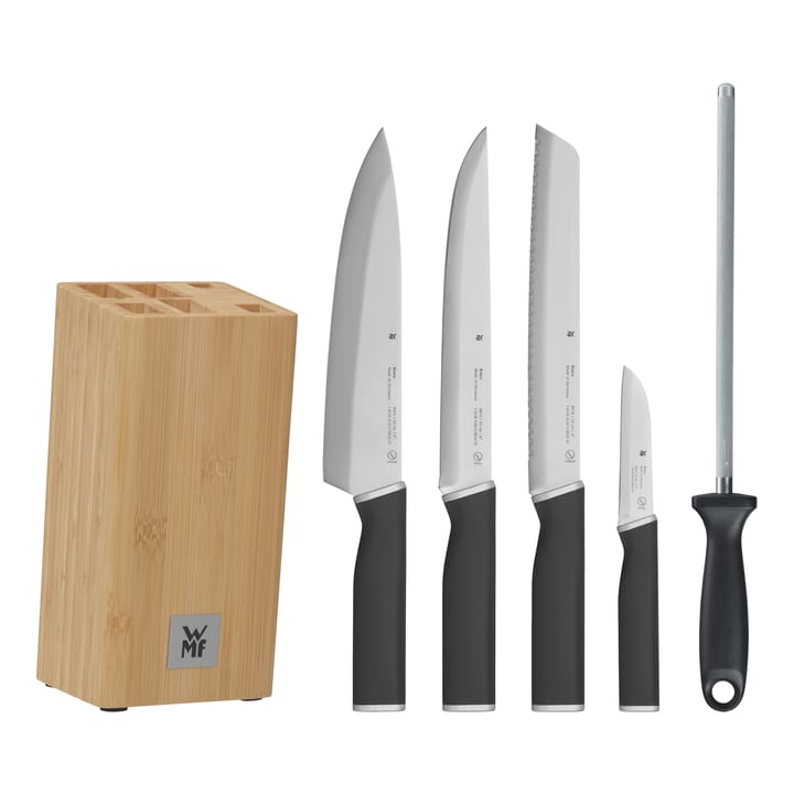 Blok na noże Kineo z 4 nożami cromargan - Stal nierdzewna - WMF