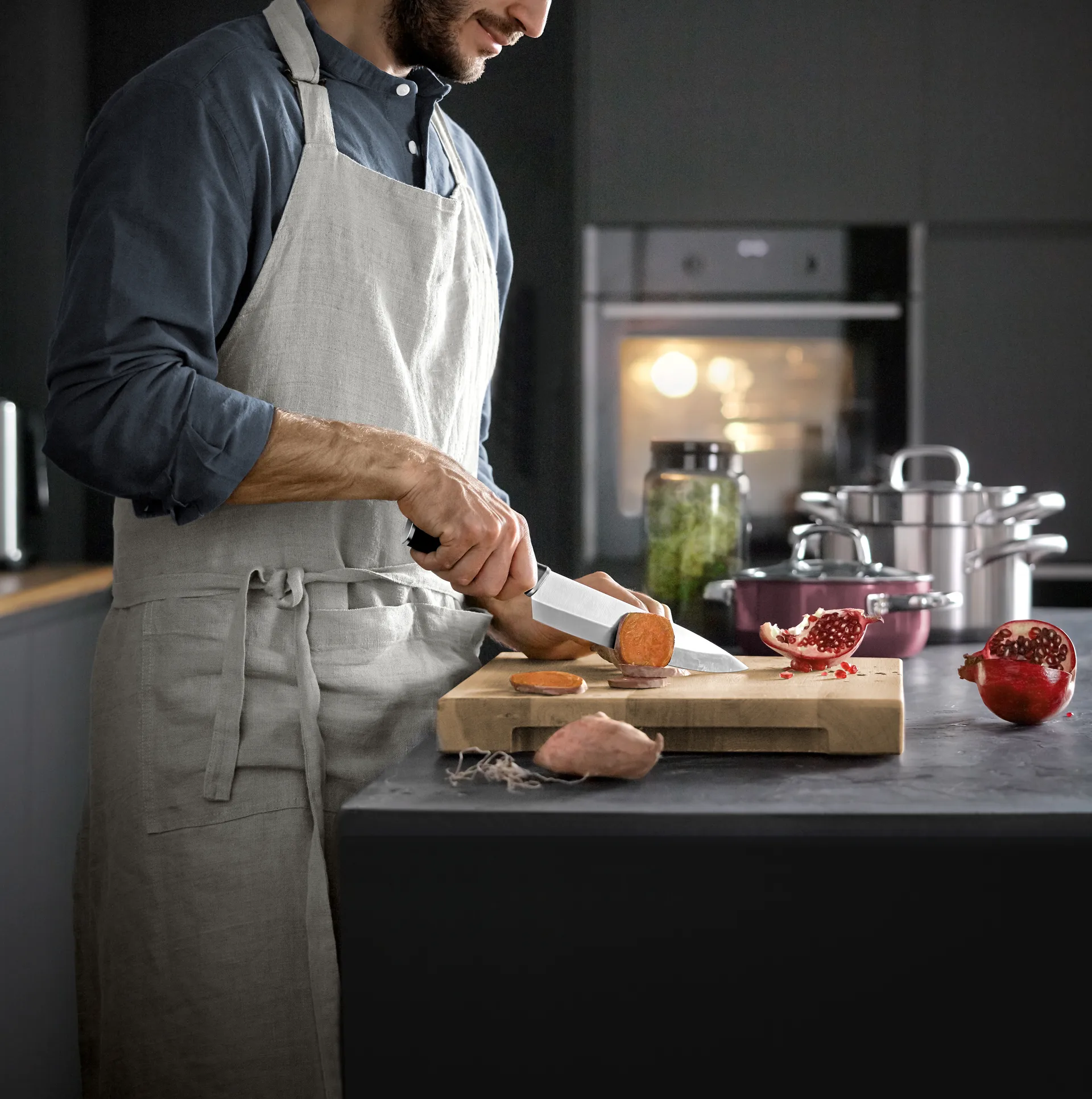 Kineo zestaw noży cromargan 3 części, Stal nierdzewna WMF