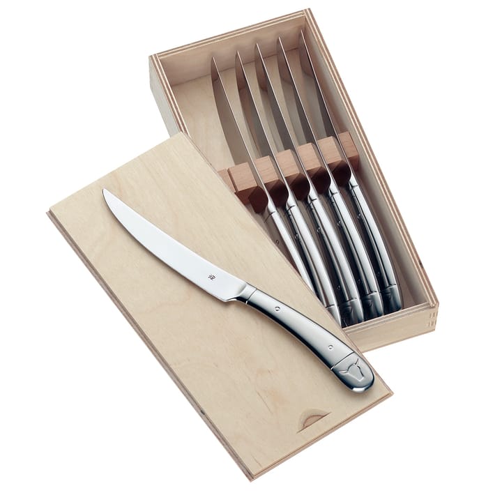 Nóż do grilla Geschenkidee 6 szt., Stal nierdzewna WMF