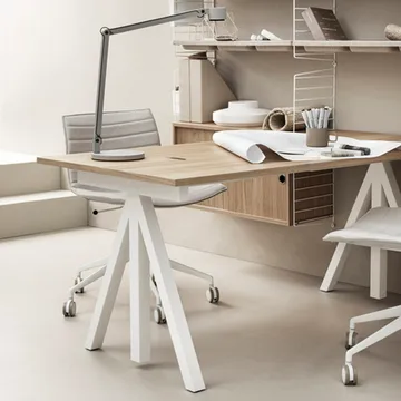 Biurko Works - dąb & biel - Works