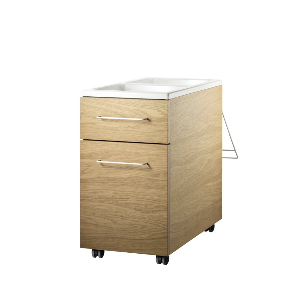 Works Komoda na kółkach Works dąb | Skandynawski Design | Beżowy