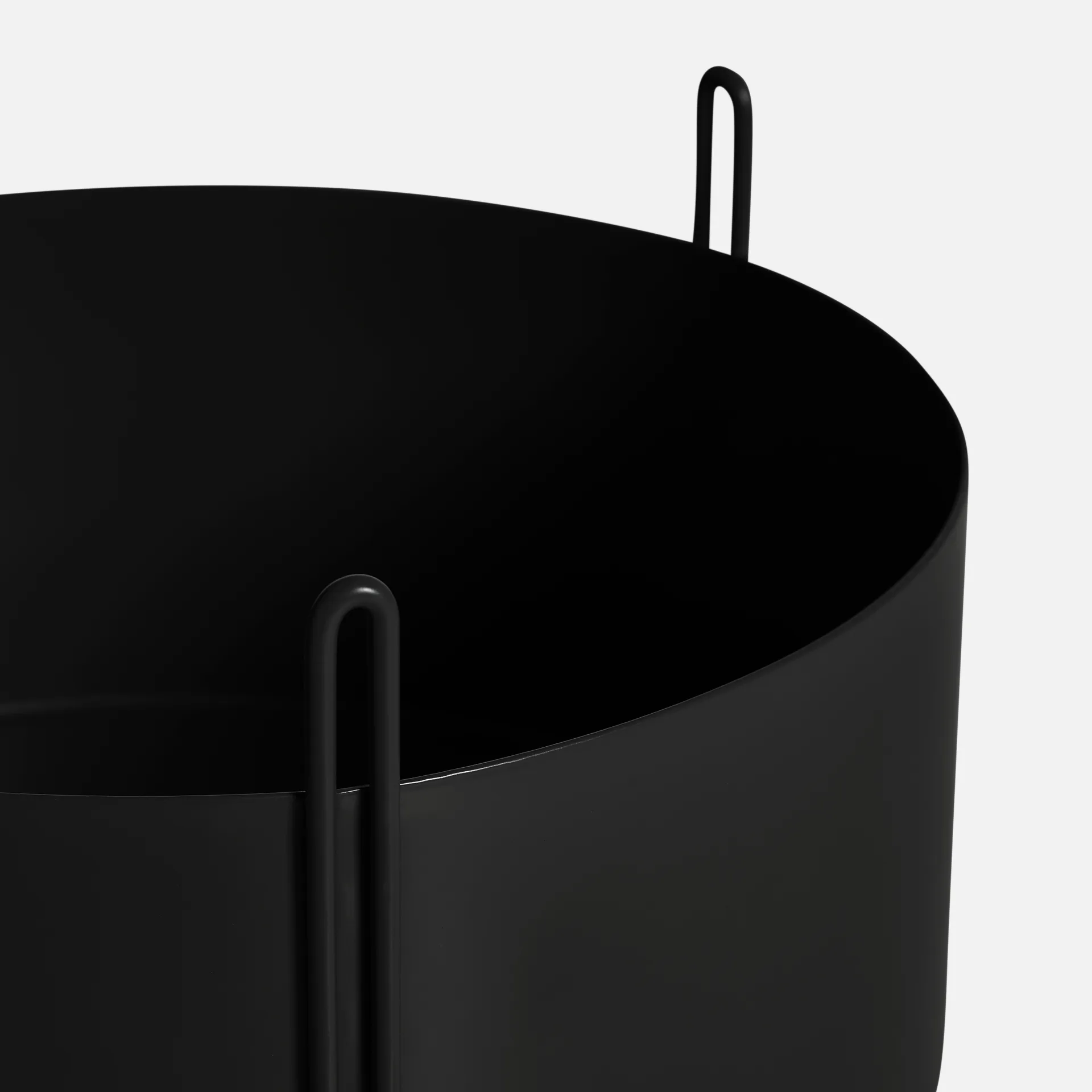 Doniczka Pidestall duża Ø40 cm, Czarny Woud