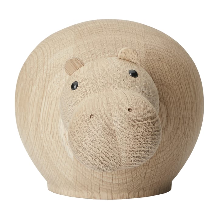 Drewniany hipopotam Hibo - Medium - Woud