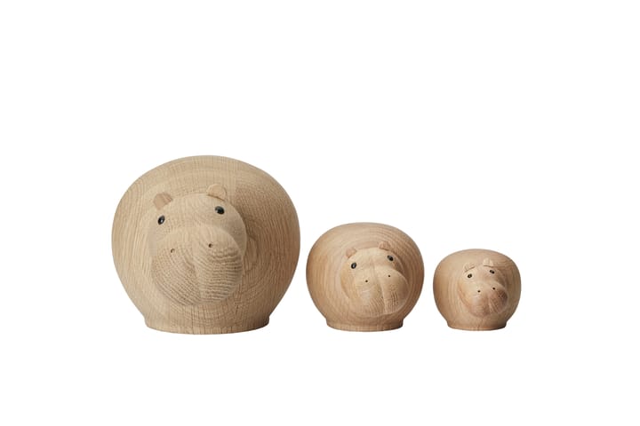 Drewniany hipopotam Hibo, mini Woud