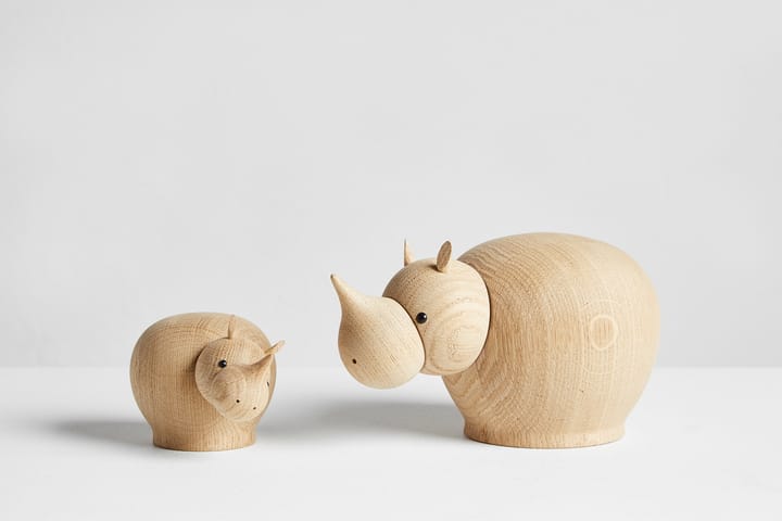 Drewniany nosorożec Rina - Medium - Woud