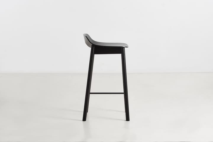 Krzesło barowe Mono 65 cm, Jesion malowany na czarno Woud