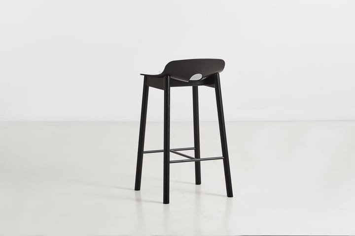 Krzesło barowe Mono 65 cm, Jesion malowany na czarno Woud