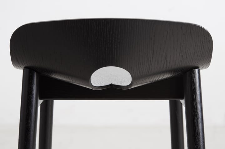 Krzesło barowe Mono 65 cm - Jesion malowany na czarno - Woud