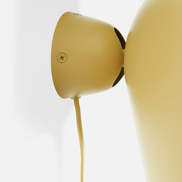 Lampa ścienna Kuppi 2.0, Żółty musztardowy Woud