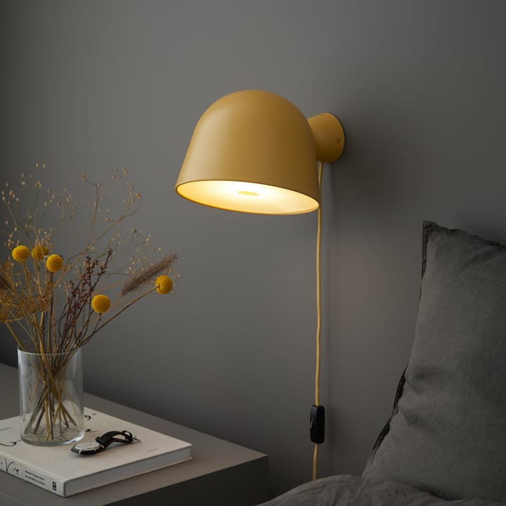 Lampa ścienna Kuppi 2.0, Żółty musztardowy Woud