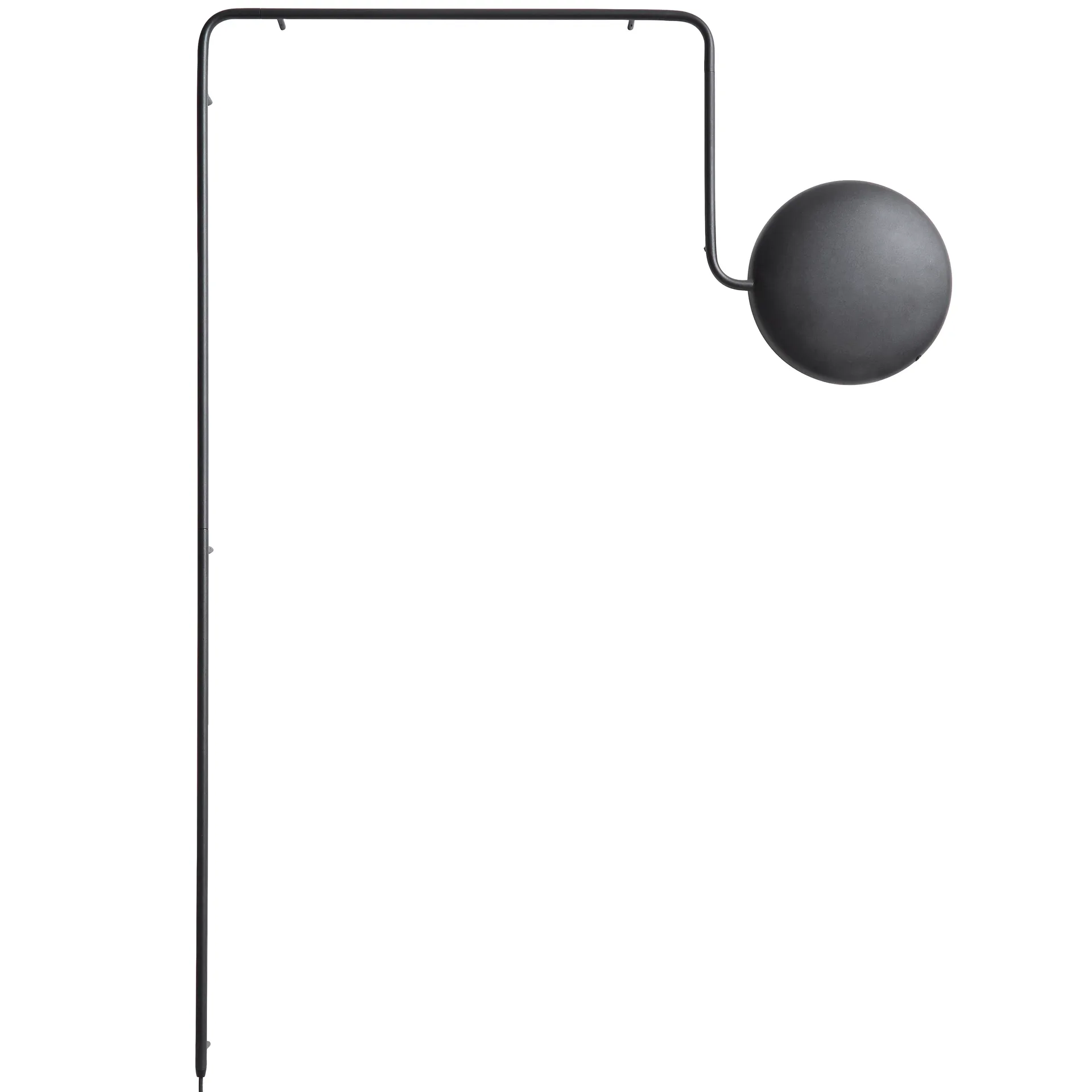 Lampa ścienna Mercury, czarny Woud