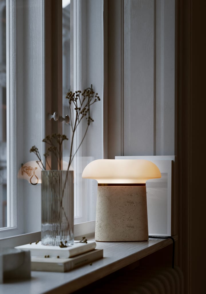 Lampa stołowa Nova, Ivory Woud