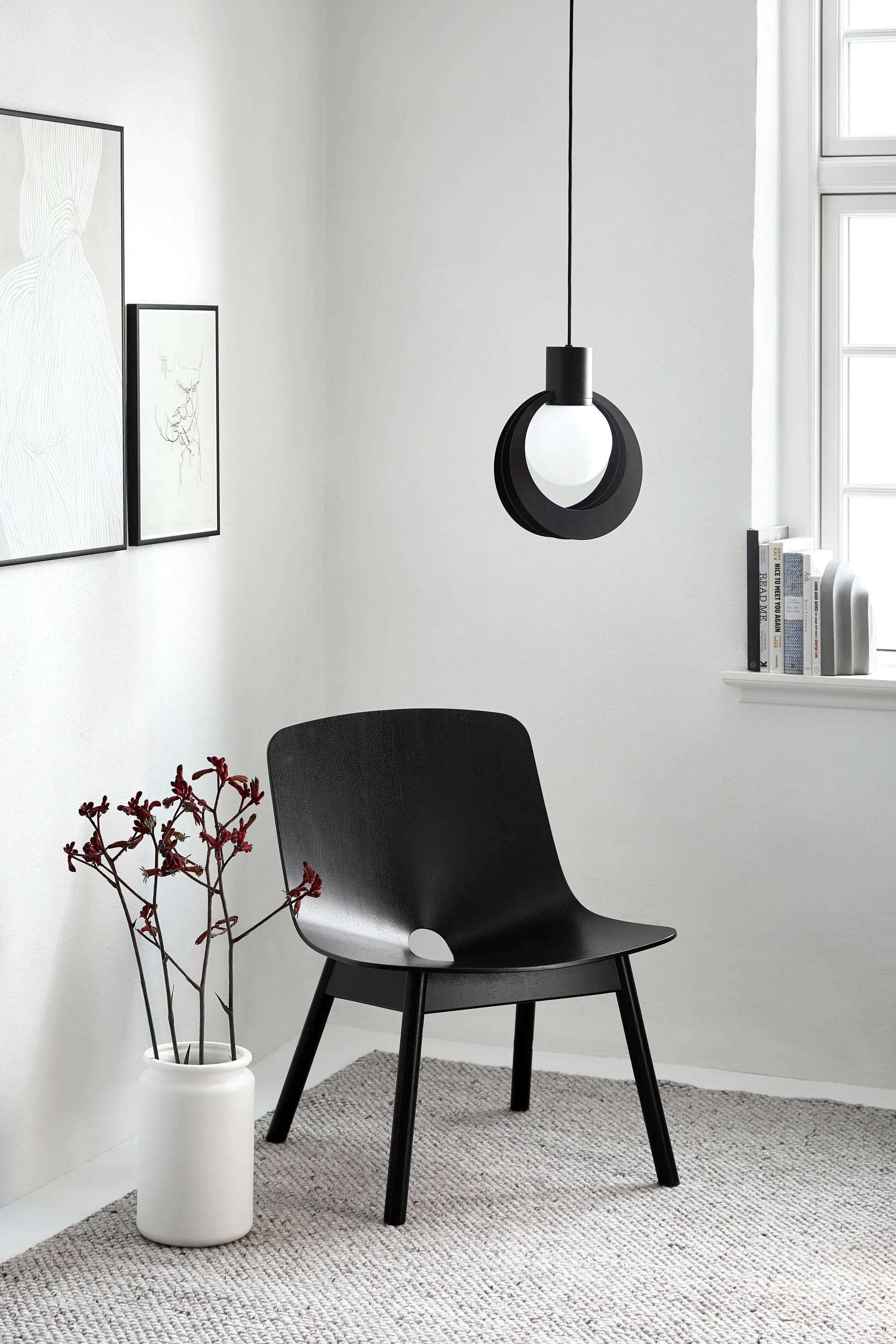 Lampa wisząca Lunar medium, Black Woud