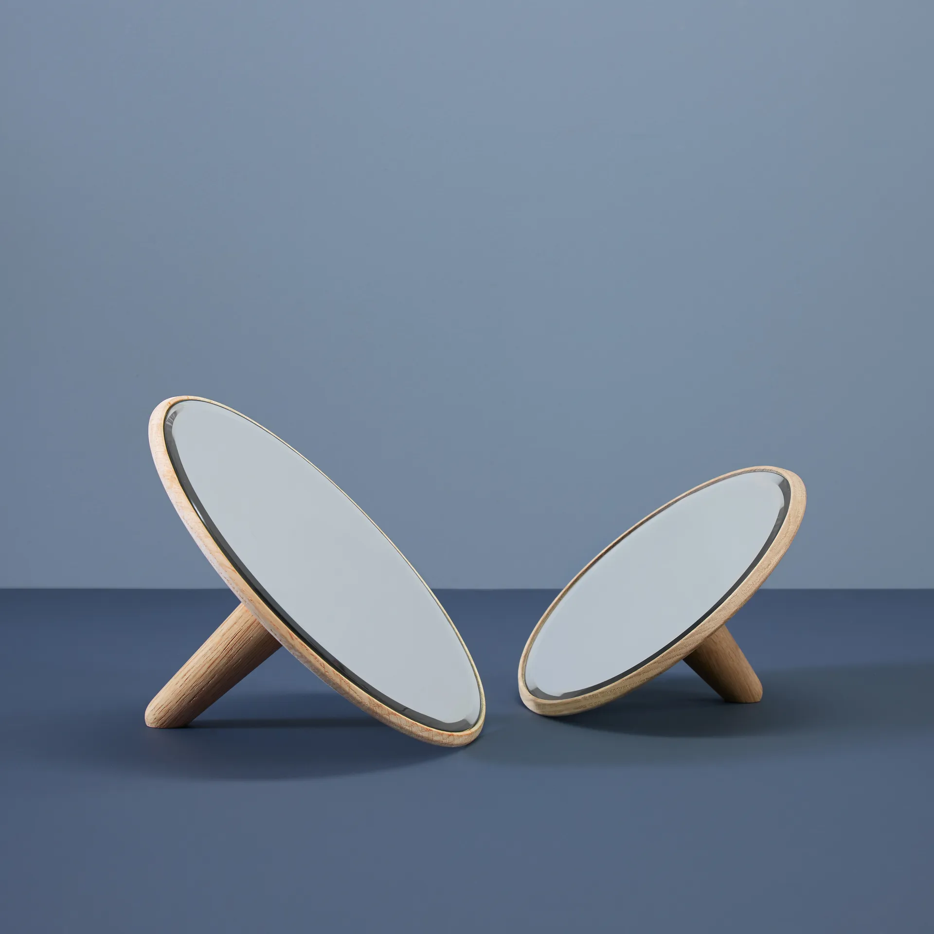 Lustro Barb duże Ø26 cm, Dąb Woud