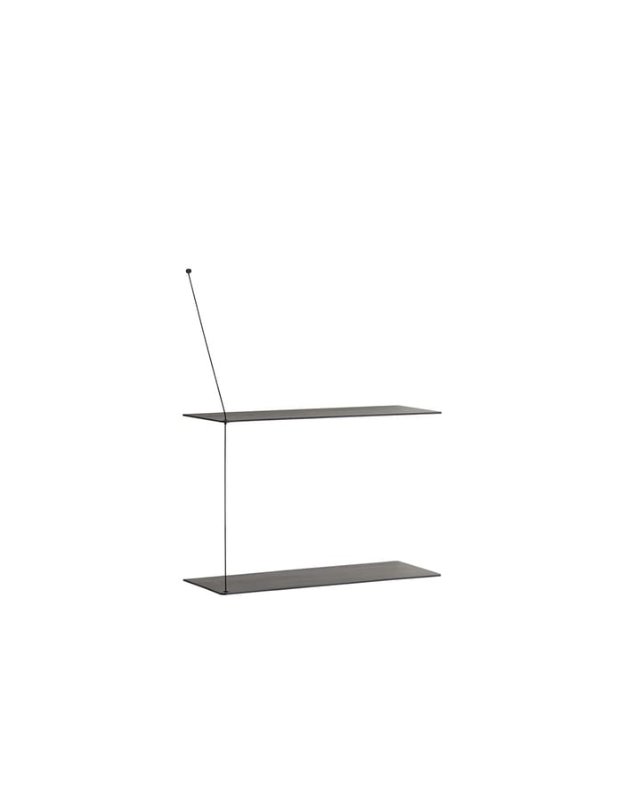 Półka Stedge 60 cm, Jesion malowany na czarno Woud