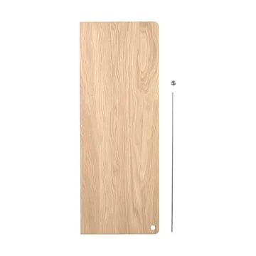 Półka Stedge Add-on - Bielony dąb-szczotkowana stal - Woud