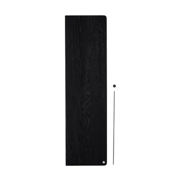 Półka Stedge Add-on - Czarnolakierowany dąb, 80 cm - Woud